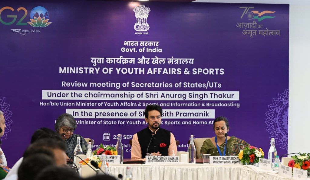 who is the sports minister of india​